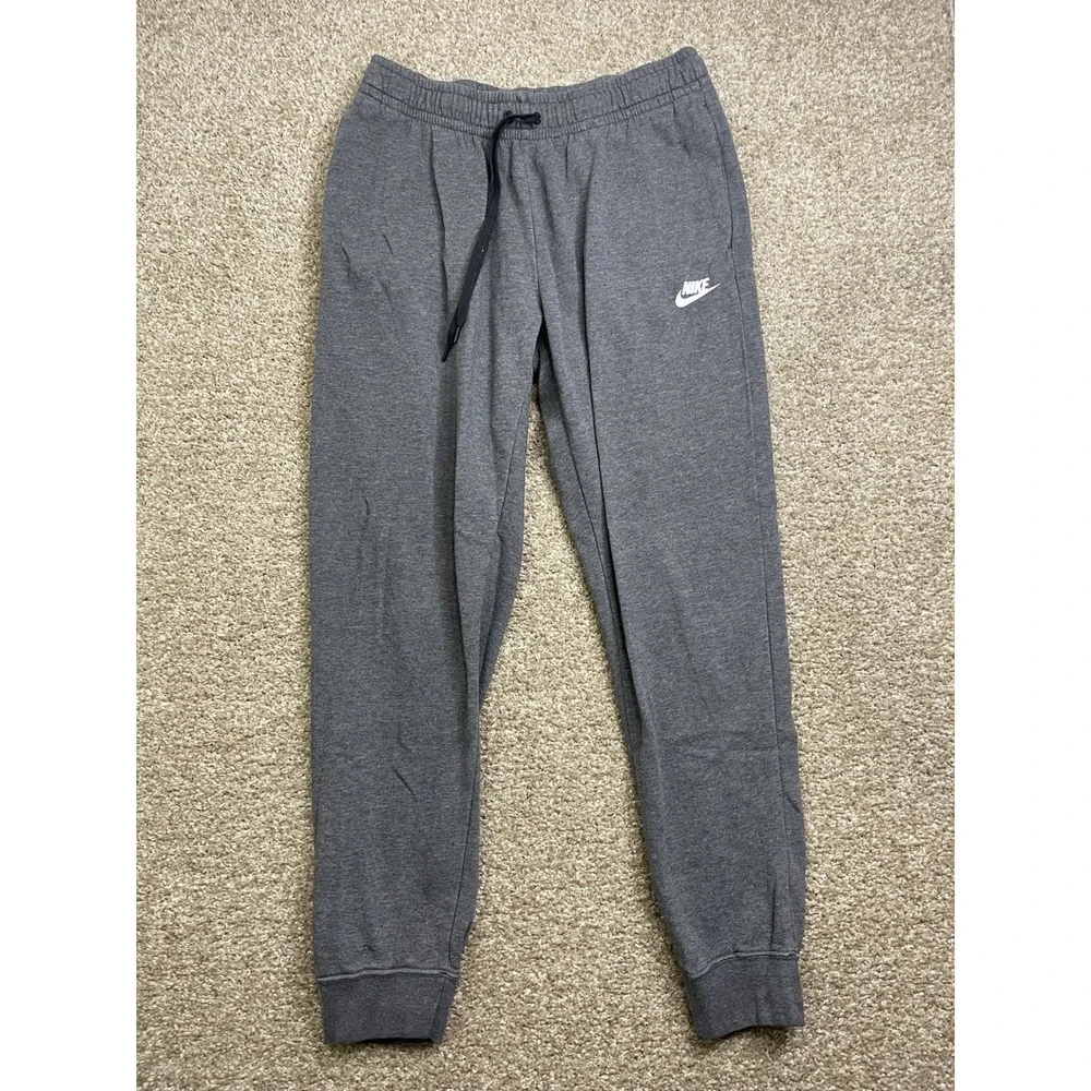 Nike Club Fleece Joggers Men's M Gray Sweatpants‎ Pockets